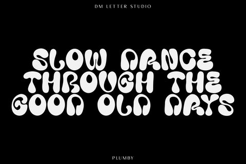 Plumby Font Dm Letter Studio 