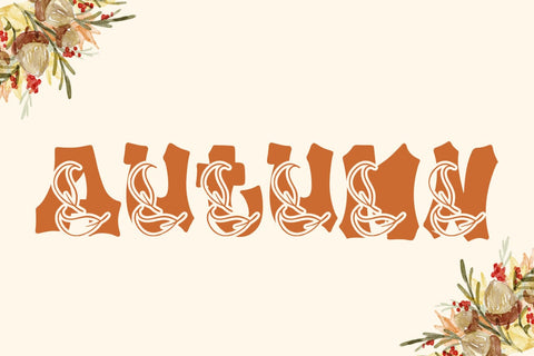 Plump Autumn Font Font Dm Letter Studio 