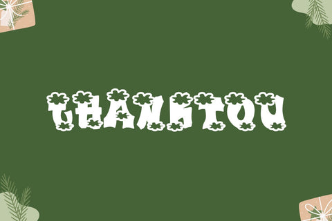 Plump Christmas Font Font Dm Letter Studio 