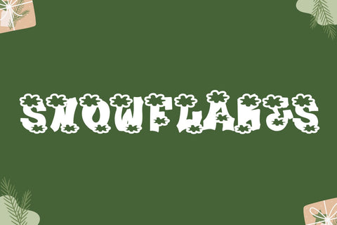 Plump Christmas Font Font Dm Letter Studio 