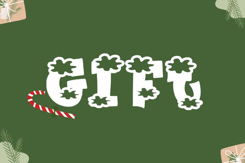 Plump Christmas Font Font Dm Letter Studio 