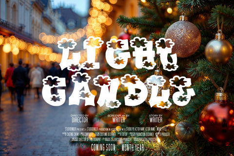 Plump Christmas Font Font Dm Letter Studio 