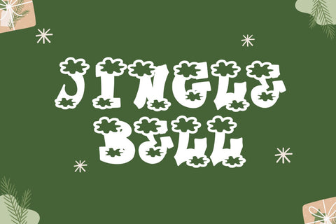 Plump Christmas Font Font Dm Letter Studio 