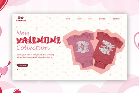 Plump Love Monogram - A Love and Floral Valentine Font Font Mozzatype 