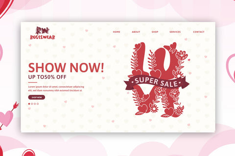 Plump Love Monogram - A Love and Floral Valentine Font Font Mozzatype 