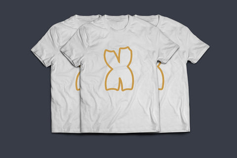 Plump Outline Font Font Dm Letter Studio 