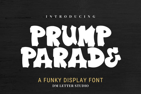 Plump Parade Font Font Dm Letter Studio 