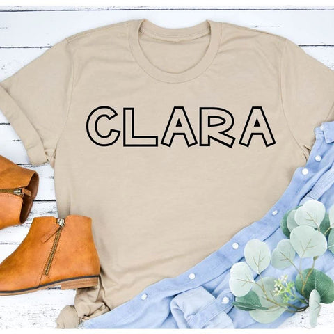 Plump Print Outline Font OTF, Fonts for Crafting, Handwritten Font Font Crafting With Brenna 