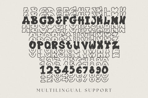 Plump Stacked Font Font Dm Letter Studio 