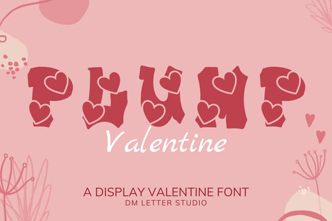 Plump Valentine Font Font Dm Letter Studio 
