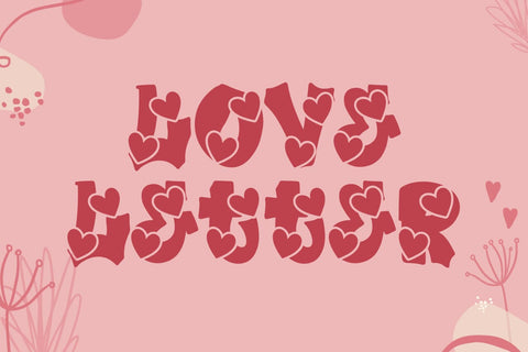 Plump Valentine Font Font Dm Letter Studio 