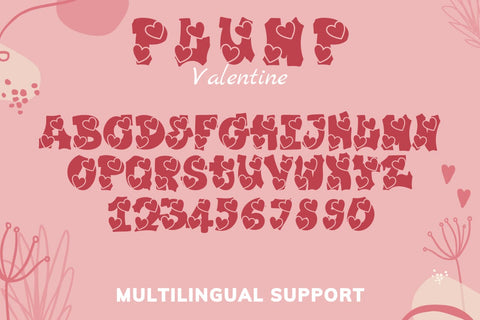 Plump Valentine Font Font Dm Letter Studio 