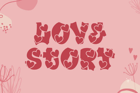 Plump Valentine Font Font Dm Letter Studio 