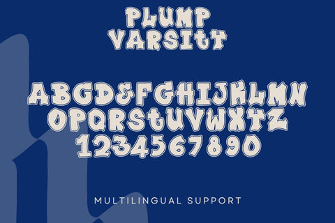 Plump Varsity Font Font Dm Letter Studio 