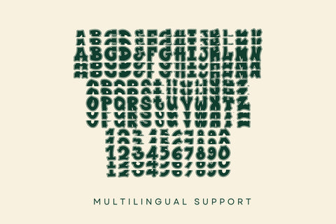 Plump Varsity Stacked Font Font Dm Letter Studio 