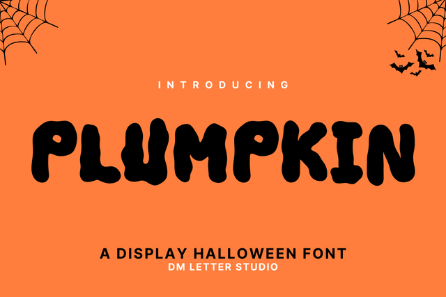 Plumpkin Font Font Dm Letter Studio 