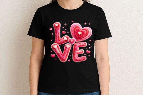 Plush Love Heart PNG | Fuzzy Valentine Sublimation Design SVG BillahCrafts 