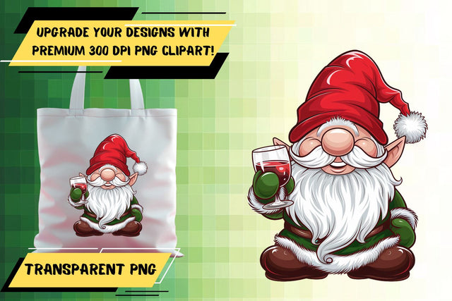 PNG file, crafted for sublimation quality , Gnome Sublimation HoodArtCraft 