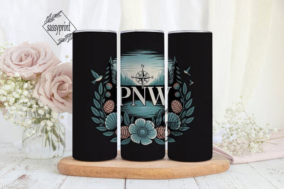 PNW Nature Tumbler Design Sublimation sassyprint 