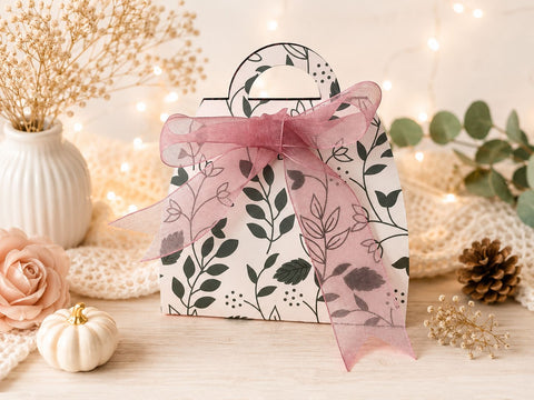 Pochette Gift Bag Template SVG - No Glue Paper Treat Box Cut File - Paper Purse for Cricut Silhouette SVG DreamingSVG 