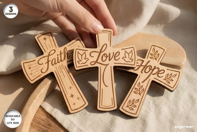 Pocket Engraved Cross SVG Bundle SVG SvgOcean 