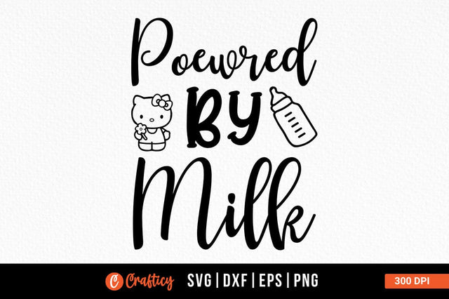 Poewred by Milk SVG Design SVG Designangry 