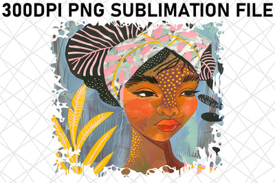 Poised Woman Portrait PNG Design - Sublimation Sublimation afrosvg 