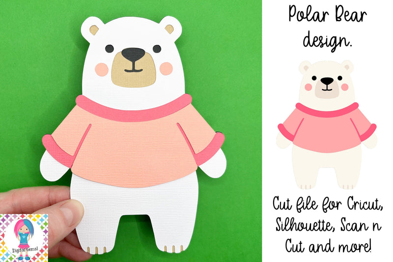 Polar Bear svg design. SVG Digital Gems 