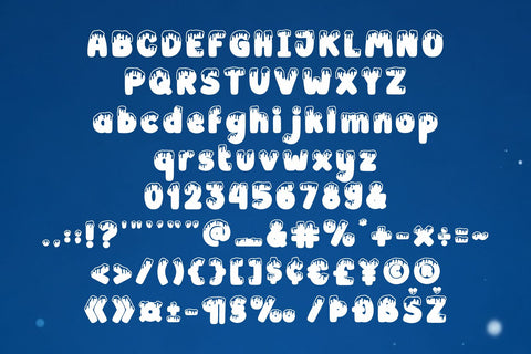 Polar Frozen - Ice Font Font Mozarella 