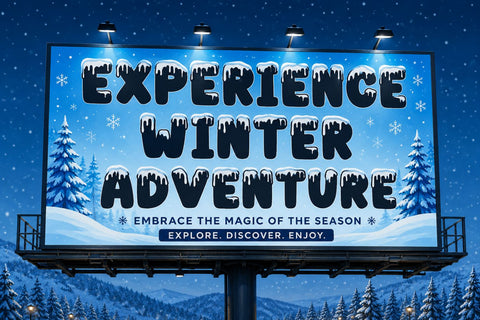 Polar Frozen - Ice Font Font Mozarella 