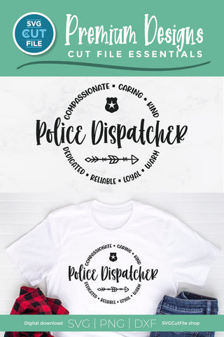 Police Dispatcher svg for men or women SVG SVG Cut File 