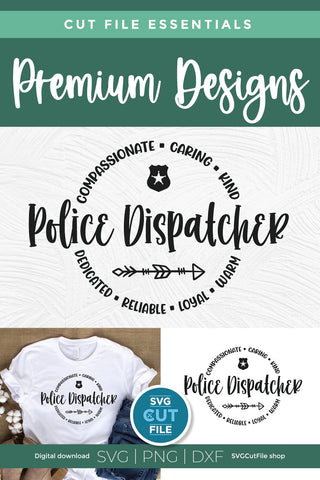 Police Dispatcher svg for men or women SVG SVG Cut File 