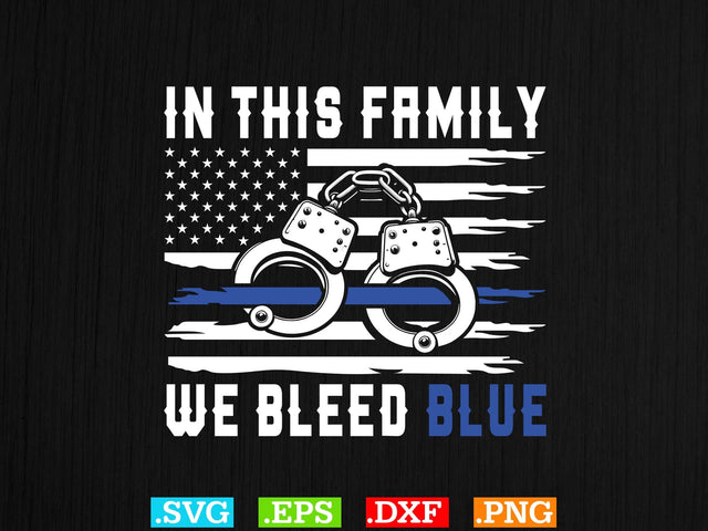 Police Svg, Back the Blue Svg, Thin Blue Line Svg, Police Officer Svg, Police Wife Svg, Distressed Flag SVG Creativeart88 