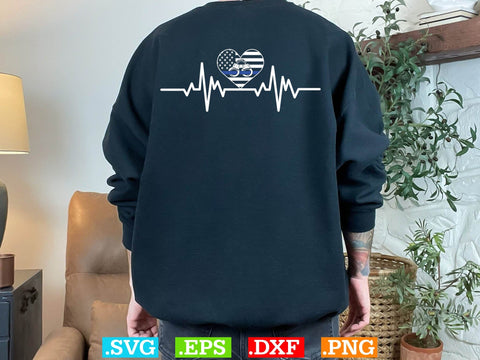 Police Svg, Back the Blue Svg, Thin Blue Line Svg, Police Officer Svg, Police Wife Svg, Distressed Flag SVG Creativeart88 