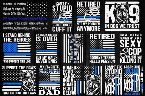 Police svg, Back the Blue svg, Thin Blue Line svg, Police Officer svg SVG DesignDestine 