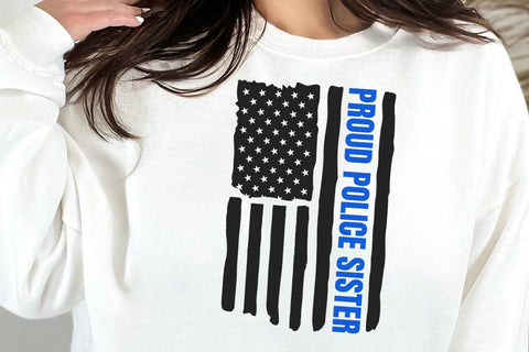 Police svg, Back the Blue svg, Thin Blue Line svg, Police Officer svg,Distressed Flag svg SVG DesignDestine 