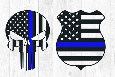 Police svg, police wife svg, back the blue svg, thin blue line svg, police officer svg, distressed flag SVG DesignDestine 