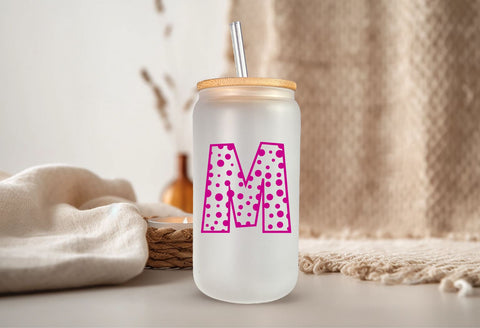 Polka Dot Font SVG Sassy Vector Girl 