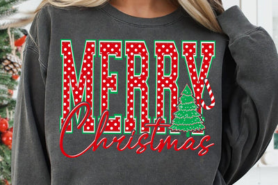 Polka Dot Merry Christmas SVG, Holiday SVG PNG SVG SVG Studio 