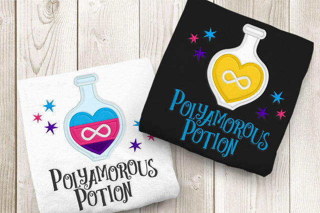 Polyamorous Potion Bottle Applique Embroidery Embroidery/Applique DESIGNS Risa Rocks It 