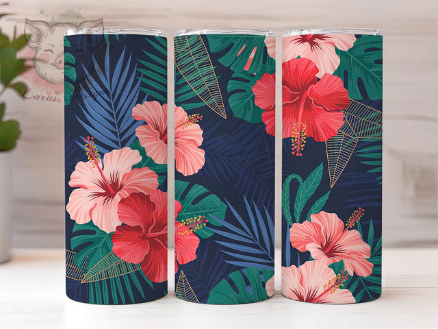 Polynesian Hawaiian Tribal Tumbler, Hawaiian Wrap, Seamless Design, 20Oz Tumbler, Sublimation Design, Island Vibes, Tribal Art Sublimation Lara' s Designs 