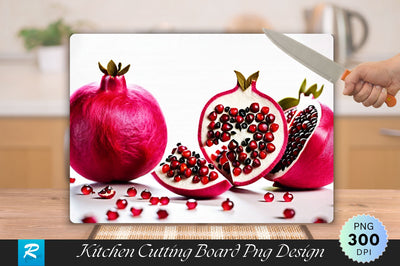Pomegranate Cutting Board Sublimation Regulrcrative 