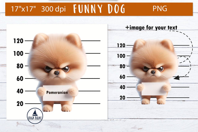 Pomeranian clipart | Funny dog sublimation Sublimation Olga Boat Design 