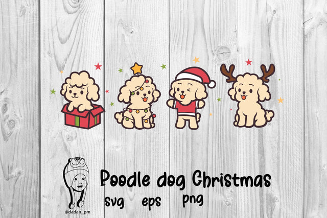 Poodle dog Christmas SVG dadan_pm 