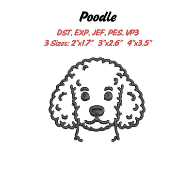 Poodle Embroidery File Embroidery/Applique DESIGNS Stitched Haus 