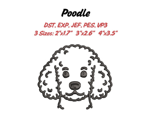 Poodle Embroidery File Embroidery/Applique DESIGNS Stitched Haus 
