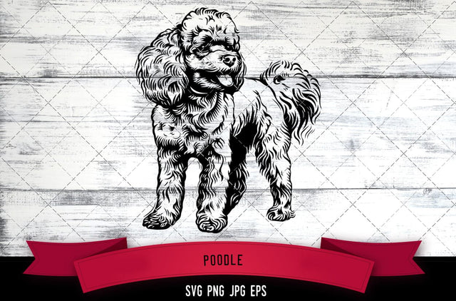 Poodle SVG, Dog SVG, Logo - Digital Download with Commercial License for Cricut, Silhouette, Scan N Cut Crafting SVG Loveleen Kaur 