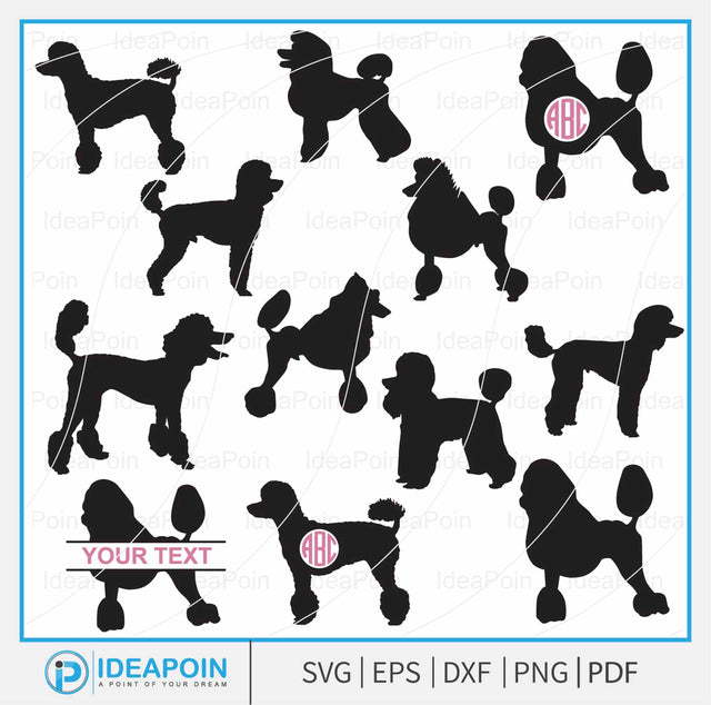 Poodlesvg, Standard Poodle svg, Poodle Clipart, Poodle Silhouette Svg, Poodle Template, Pet Lover, Poodle Cut Files, Elegant Poodle SVG SVG Dinvect 