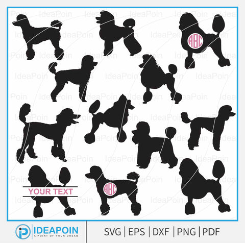 Poodlesvg, Standard Poodle svg, Poodle Clipart, Poodle Silhouette Svg, Poodle Template, Pet Lover, Poodle Cut Files, Elegant Poodle SVG SVG Dinvect 