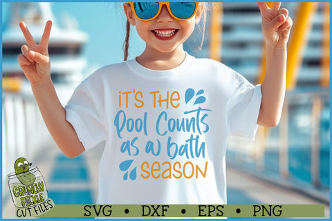 Pool Counts as a Bath SVG File SVG Crunchy Pickle 